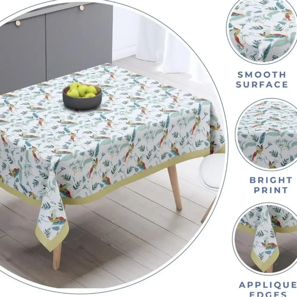 100% cotton table cloth 6-8 people 52x52 Tropocal Floral
